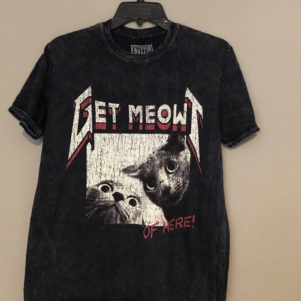 Get Meow Out Of Here Graphic Tee Gray S NWD